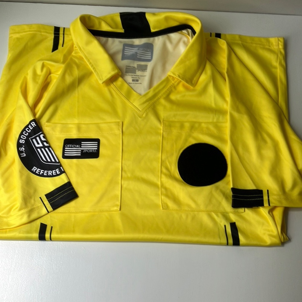 Yellow USA Soccer Referee Jersey